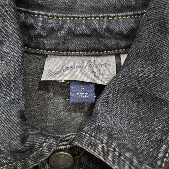 Universal Thread Long Sleeve Denim Maxi Dress in Black Women’s Size 2,4, & 14 - Picture 8 of 14